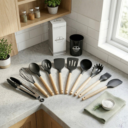 12-pcs Silicone Utensils Set