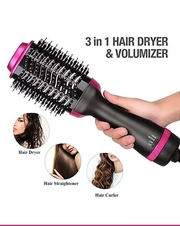 2-in-1 Hot Air Styling Brush Hair Dryer & Volumizer