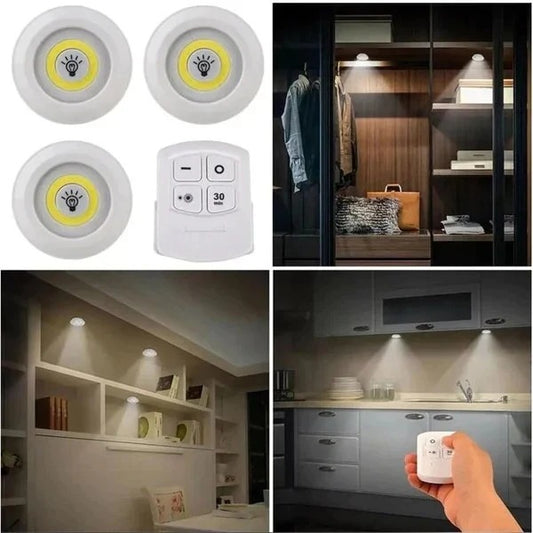 COB LED Wall Light with Remote Control Wireless Touch Lamp